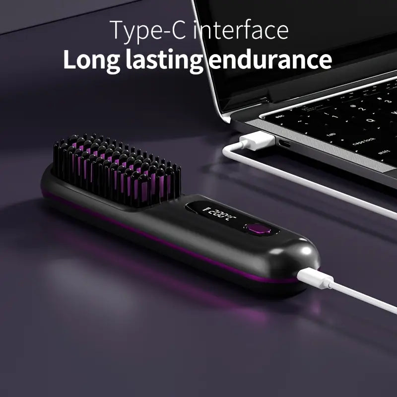 USB Rechargeable Wireless Hair Straightener for Women